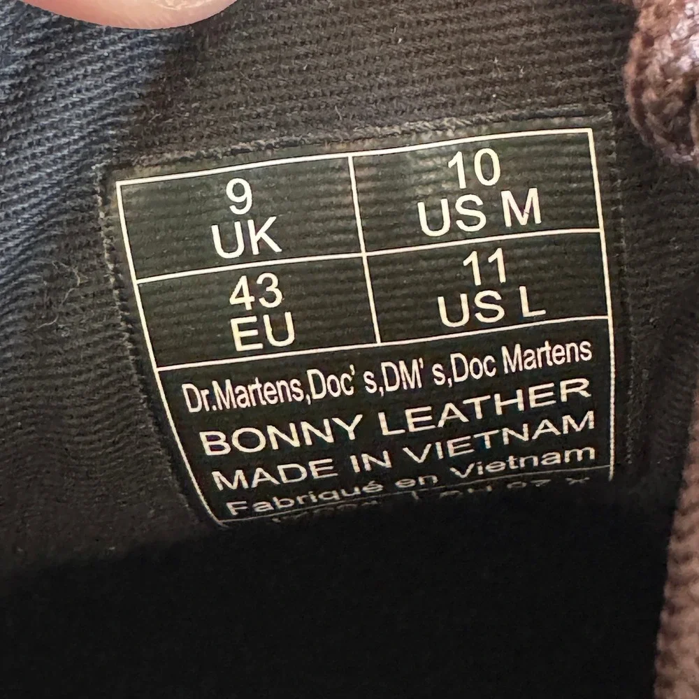 Dr. Martens Bonny Leather Boots Brown Crazy Horse Utility Chukka Men 10 Women 11